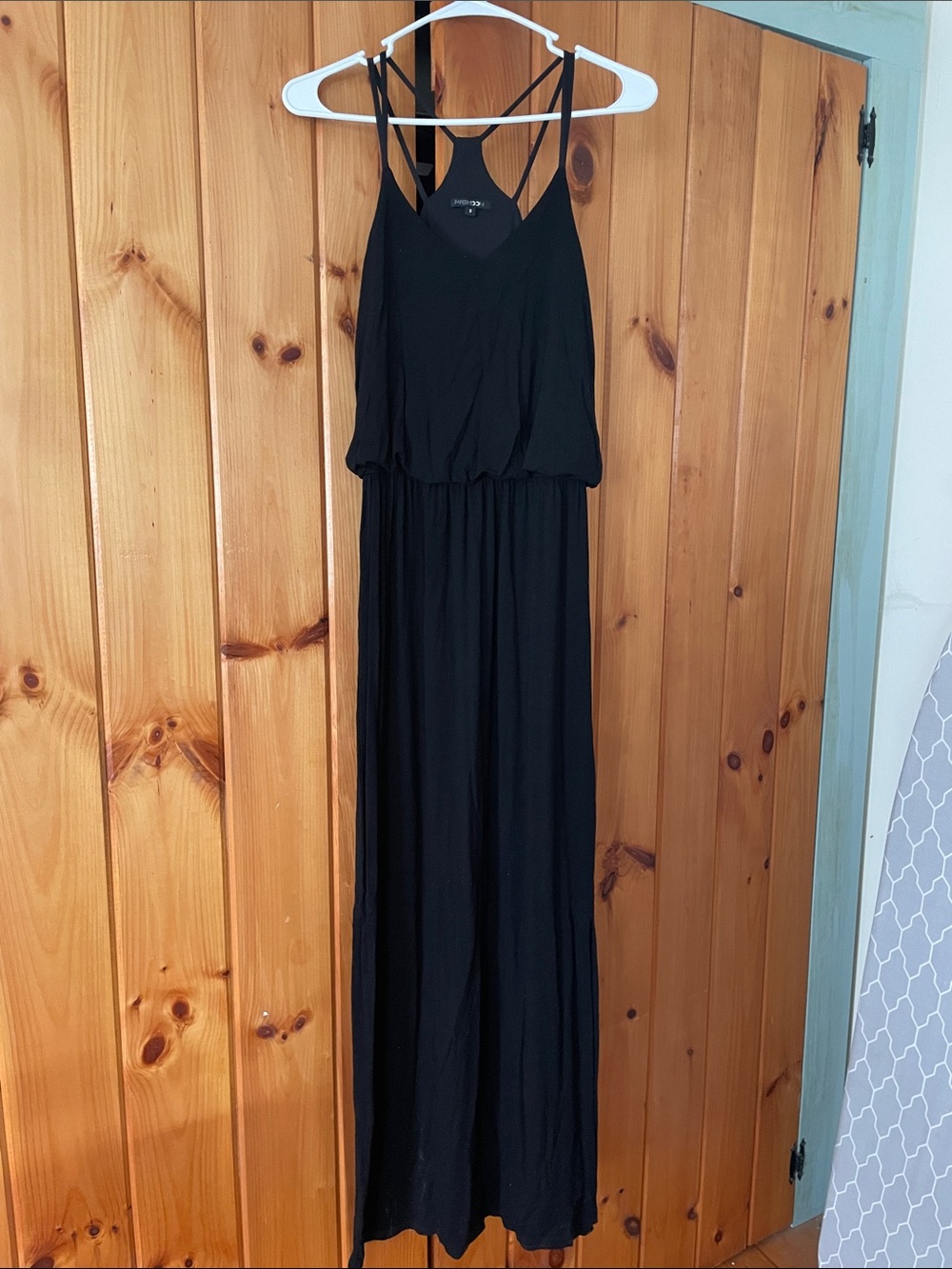 Papermoon Black Racerback Strappy Maxi Dress